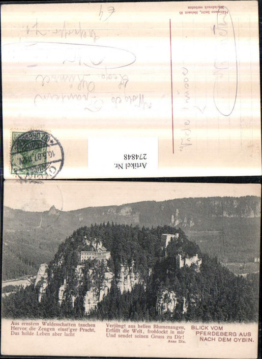 274848,Blick vom Pferdeberg aus nach d. Oybin Text