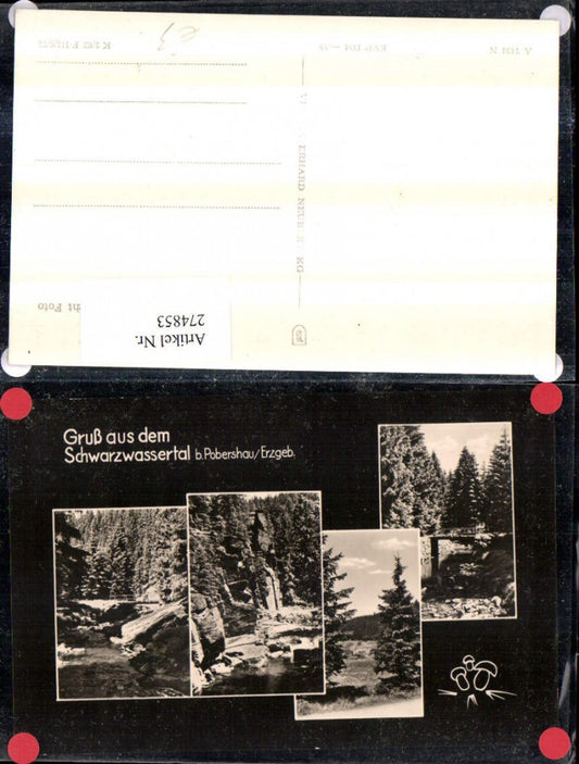 274853,Gruß aus d. Schwarzwassertal b. Pobershau im Erzgebirge Partien Mehrbildkarte
