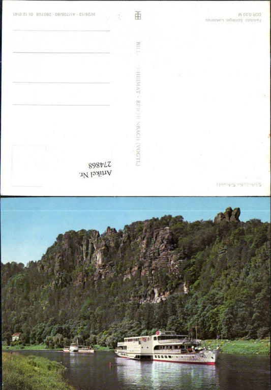 274868,Sächsische Schweiz An der Bastei Felsen Boot Schiff