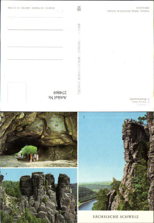 274869,Sächsische Schweiz Kuhstall Kleine Gans Basteiaussicht Felsen Mehrbildkarte