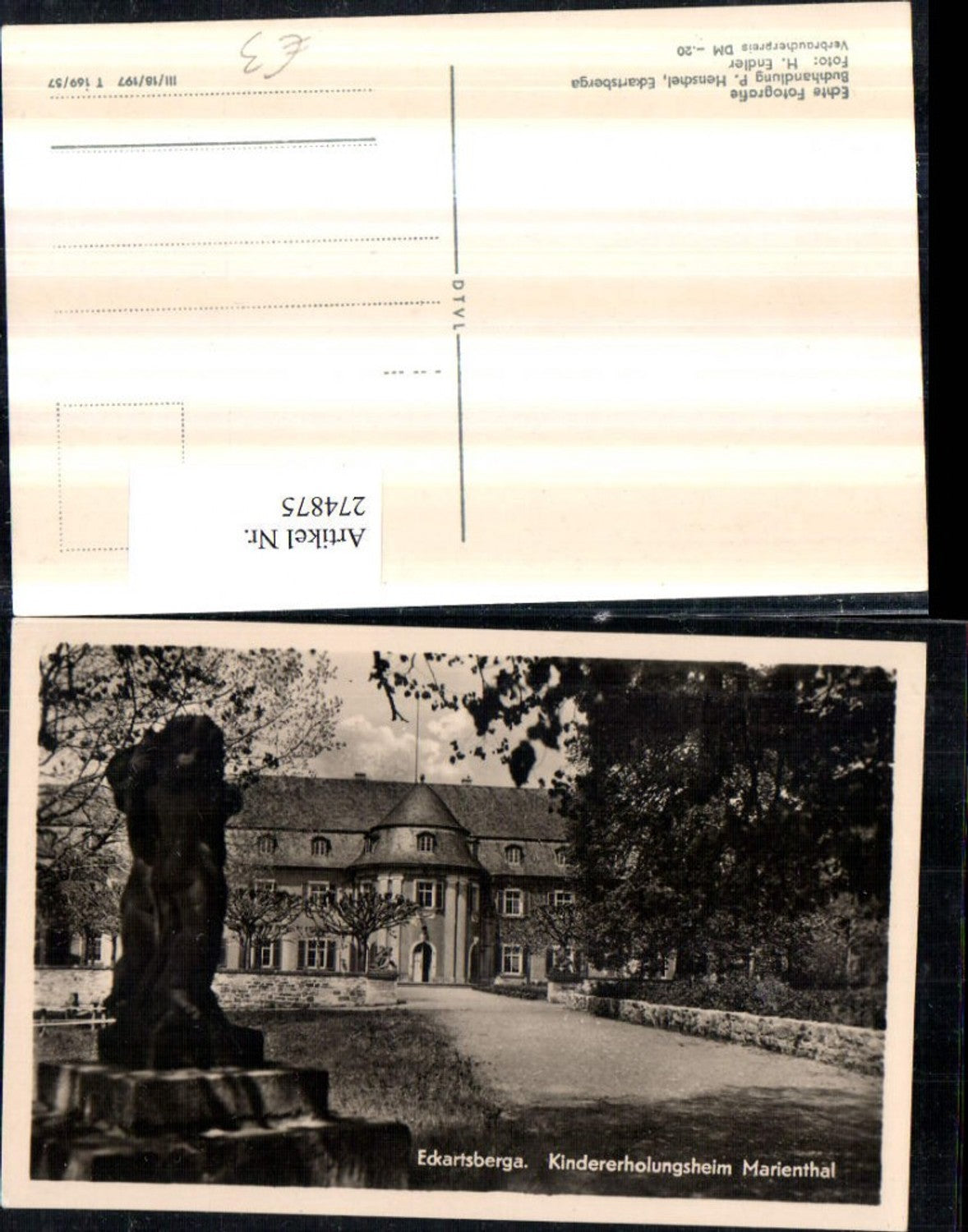 274875, Eckartsberga Marienthal Children's Recreation Home