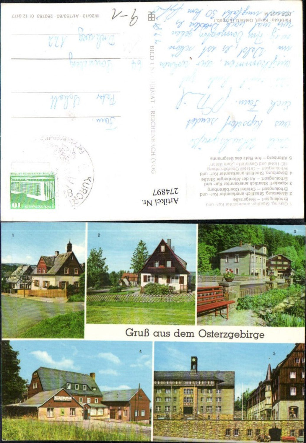 274897,Geising Bärenburg HO-Hotel u. Gaststätte zum Bären Kipsdorf Altenberg Mehrbildkarte