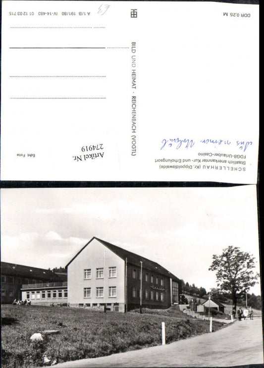 274919,Schellerhau b. Altenberg FDGB-Urlauber-Casino