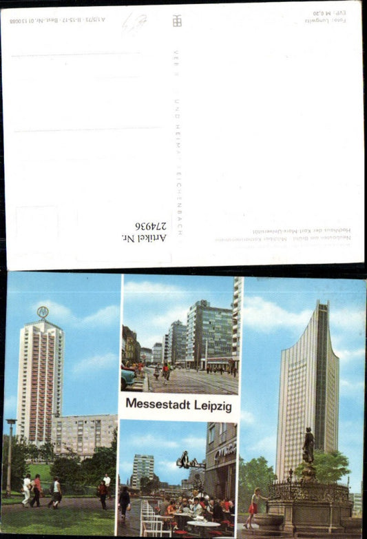 274936,Leipzig Wohnhochhaus Neubauten am Brühl Milchbar Hochhaus Karl-Marx-Universität Mehrbildkarte