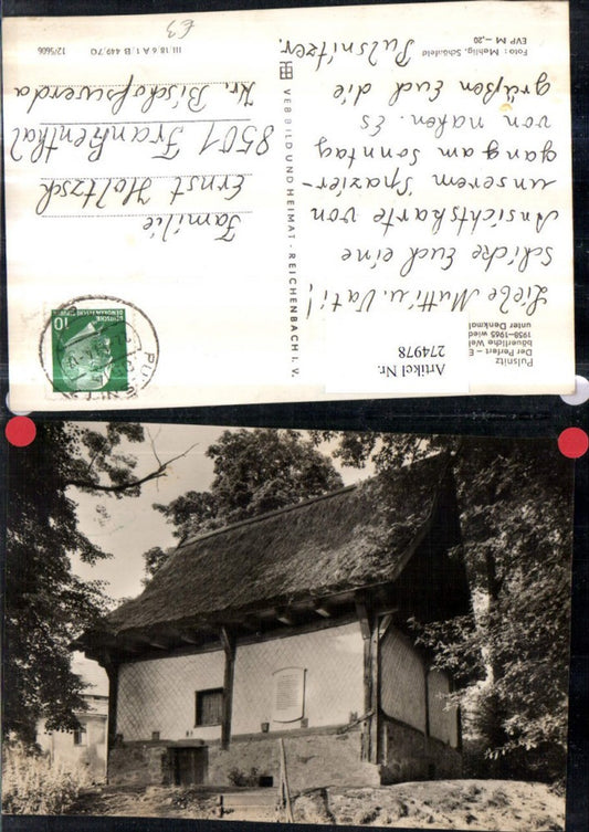 274978,Pulsnitz Der Perfert Wehranlage aus d. Zeit um 1420