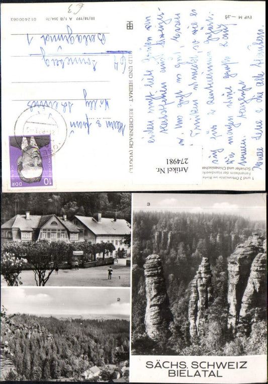 274981,Sächsische Schweiz Bielatal Ottomühle Chinesischer Turm Mehrbildkarte