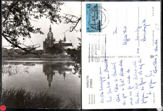 274993,Stralsund Marienkirche Kirche vom Frankenteich