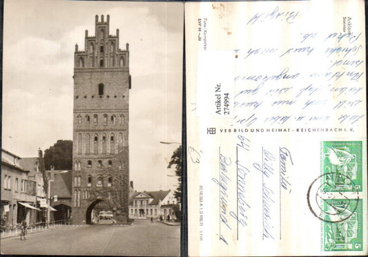 274994,Anklam Steintor Tor Straßenansicht pub VEB