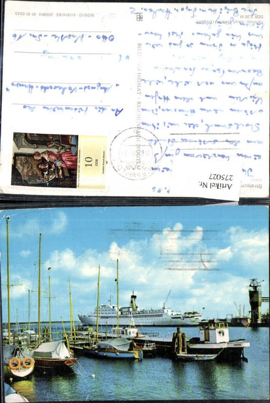 275027,Stralsund Hafen Dampfer Schiff Boote