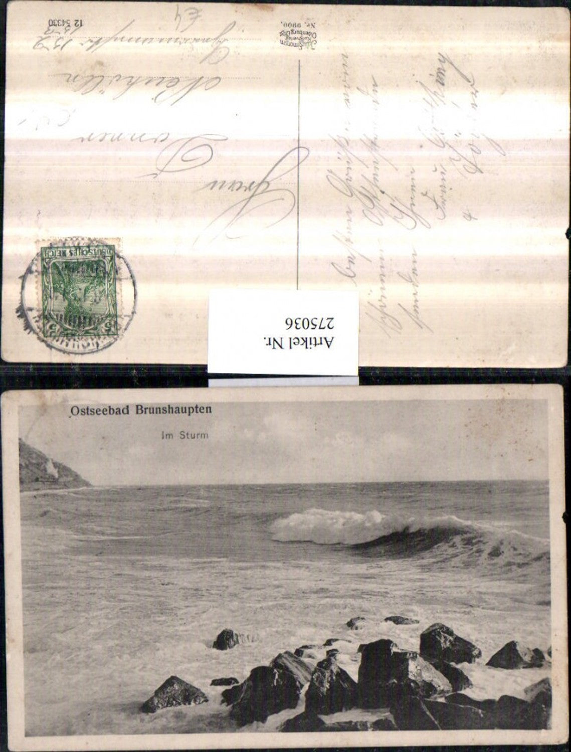 275036,Ostseebad Brunshaupten Sturm Welle