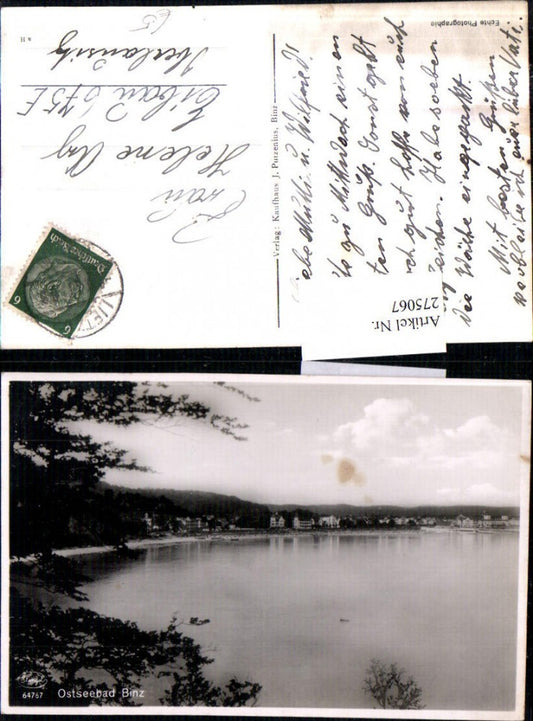 275067,Ostseebad Binz Teilansicht