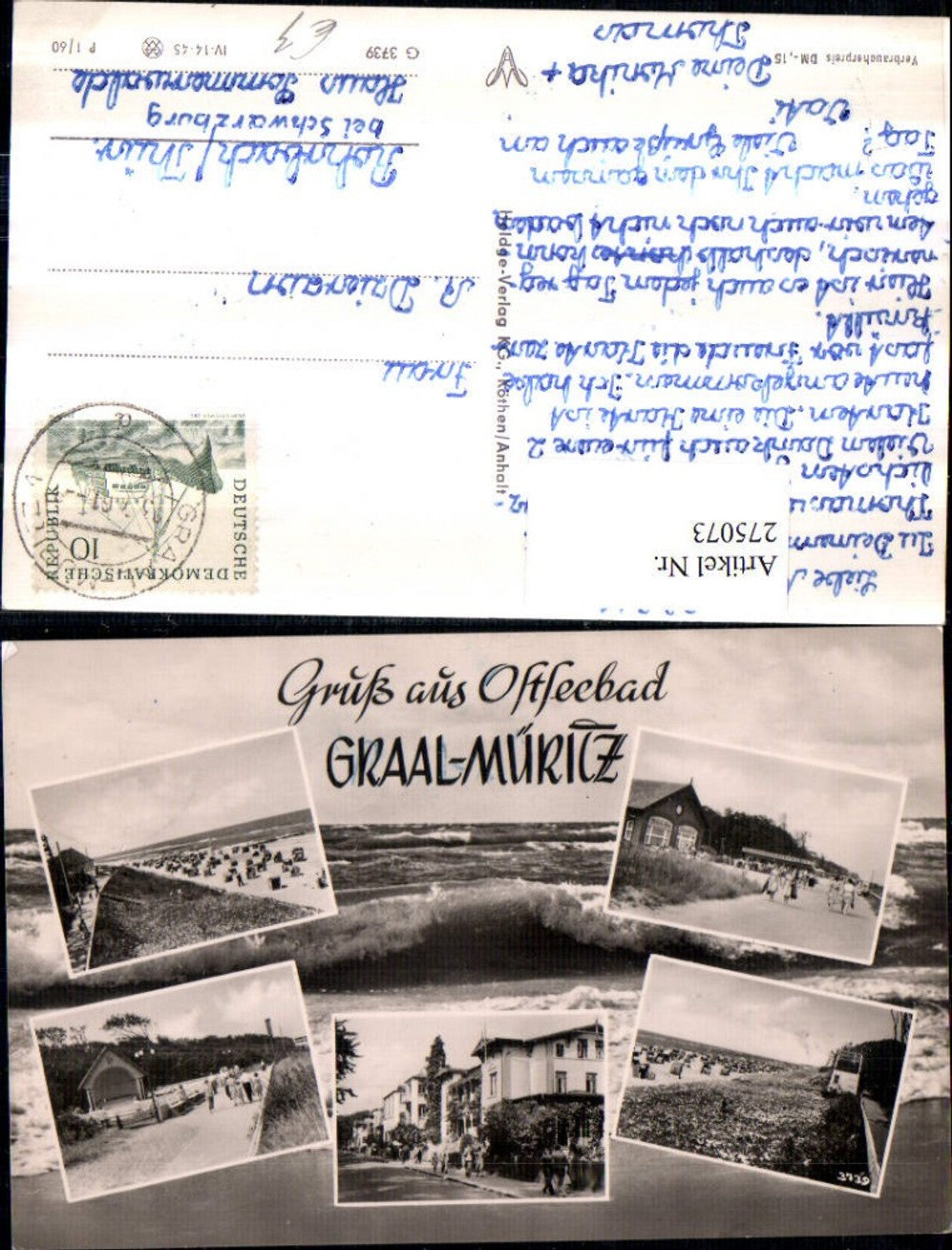 275073,Ostseebad Graal-Müritz Promenade Strand Straßenansicht Mehrbildkarte