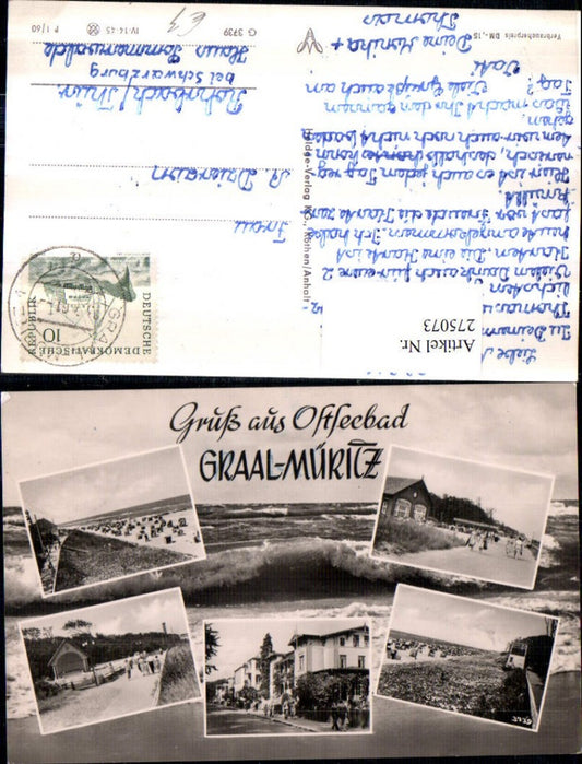 275073,Ostseebad Graal-Müritz Promenade Strand Straßenansicht Mehrbildkarte