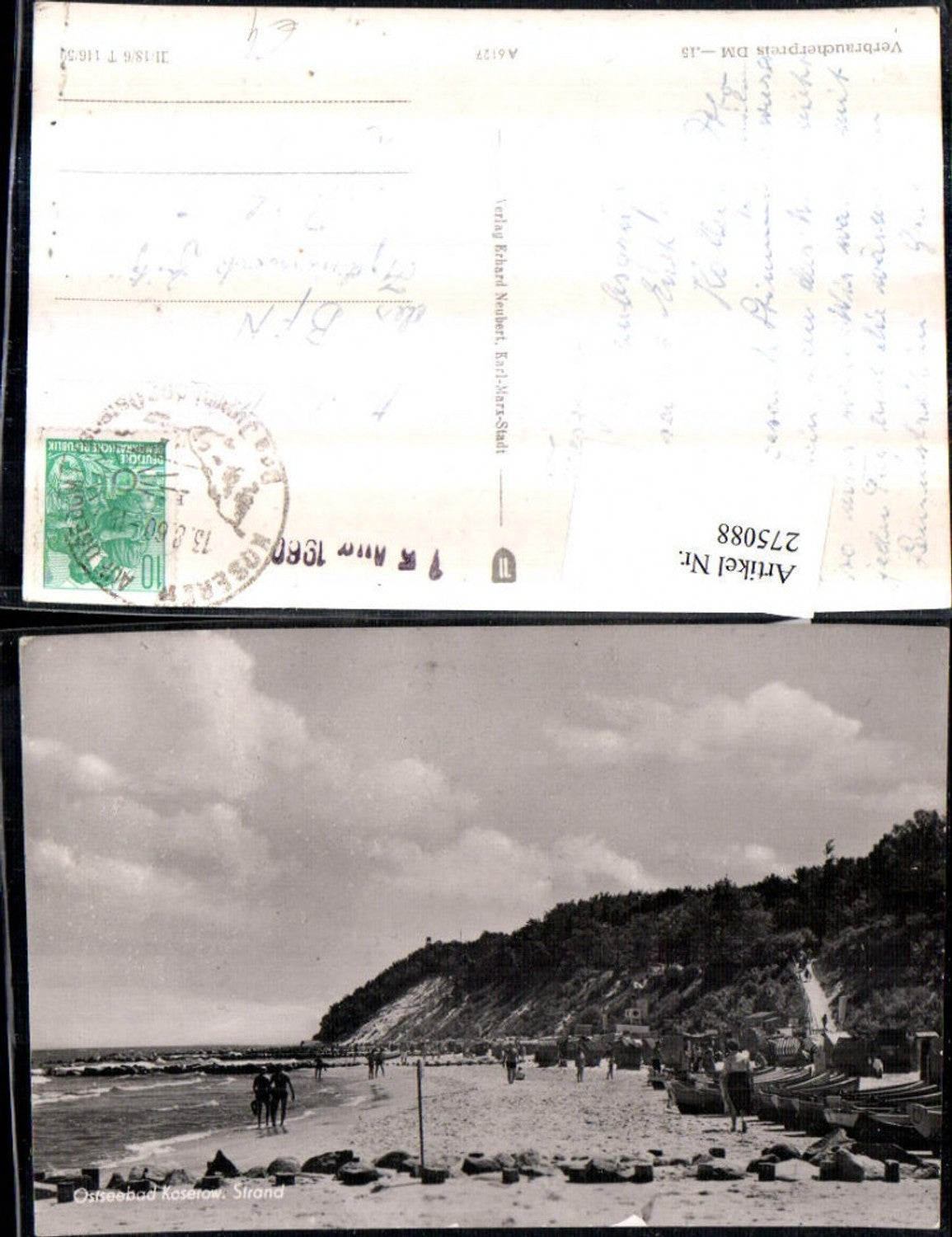 275088,Ostseebad Koserow Strand Strandleben Boote