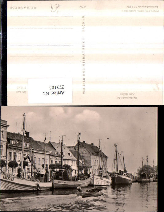 275105,Ueckermünde Hafen Fischerboote Boote pub VEB 3/792