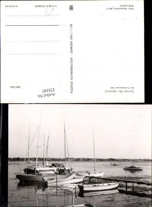275107,Verchen Am Kummerower See Steg Boote Segelboote
