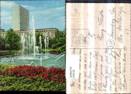 275132, Karlsruhe Water Features Fountain High-rise