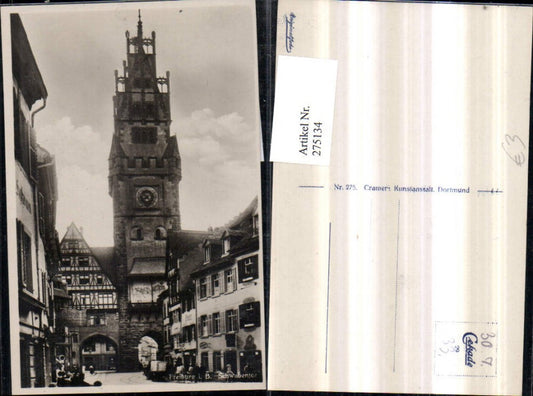 275134, Freiburg im Breisgau Schwabentor Gate Tower Street view