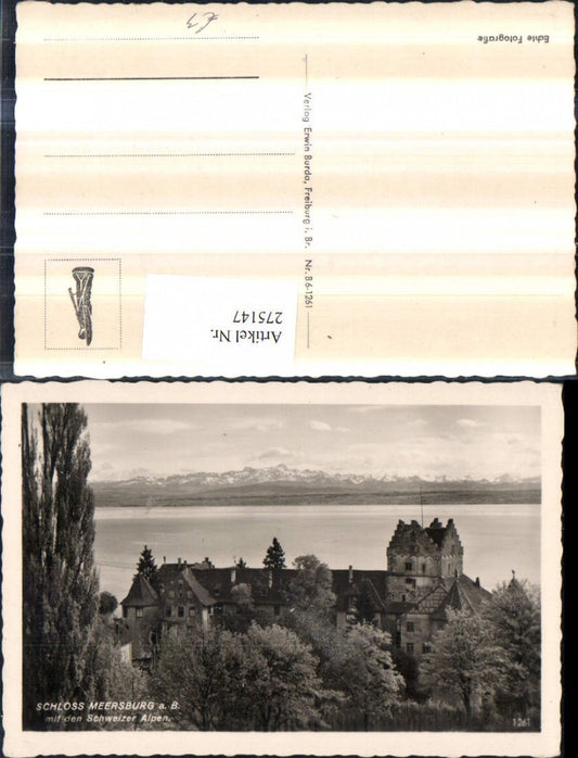 275147, Meersburg Castle on Lake Constance and the Swiss Alps