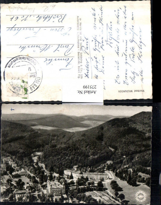 275199,Weltbad Wildungen Teilansicht Fliegeraufnahme