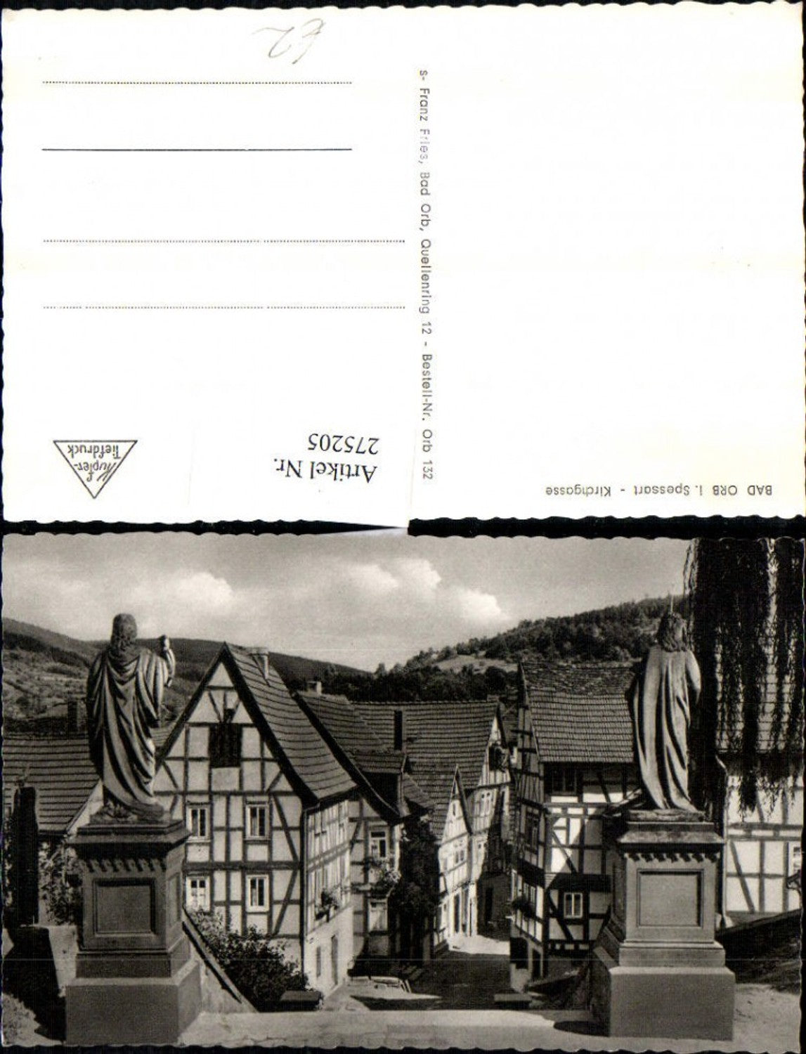 275205,Bad Orb im Spessart Kirchgasse Straßenansicht