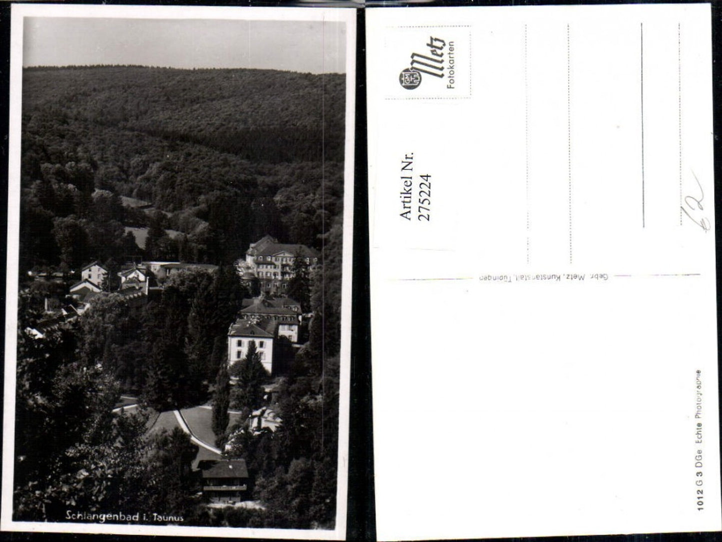 275224,Schlangenbad im Taunus Teilansicht