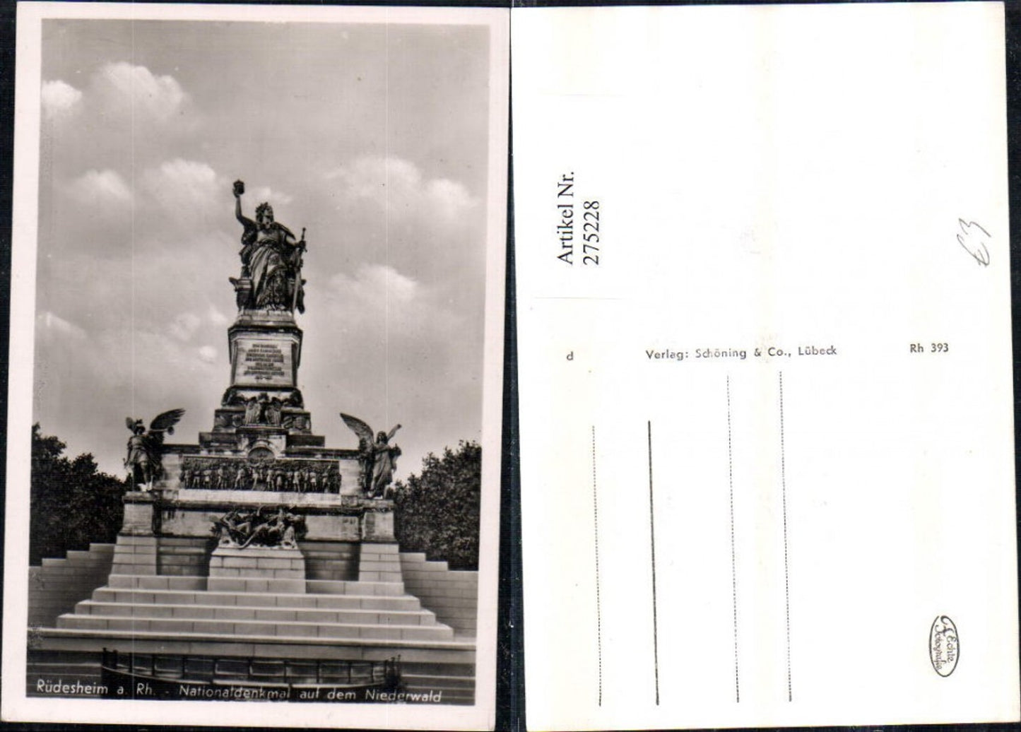 275228,Rüdesheim a. Rhein Nationaldenkmal auf d. Niederwald
