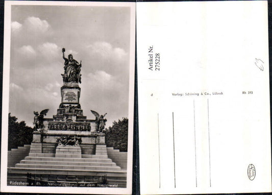 275228,Rüdesheim a. Rhein Nationaldenkmal auf d. Niederwald