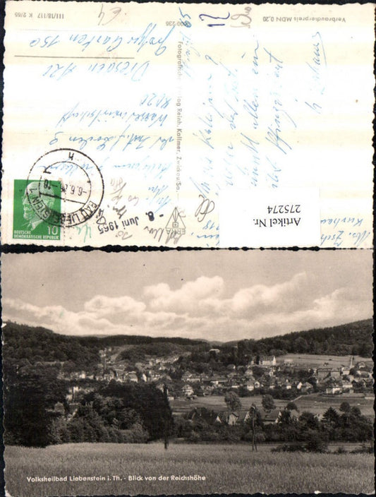 275274, Bad Liebenstein in Thuringia. Total view from the Reichshöhe.