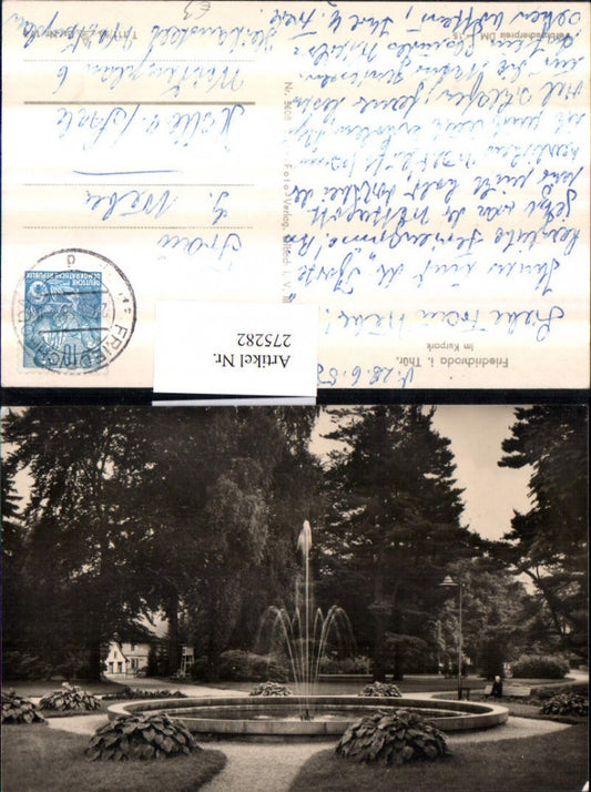 275282, Friedrichroda in Thuringia, Kurpark Fountain