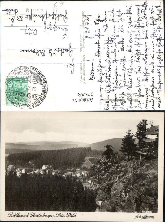 275298, Finsterbergen in the Thuringian Forest, panoramic view from the Hainfelsen rock formation