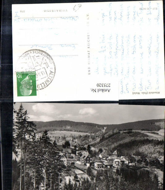 275320, Altenfeld in the Thuringian Forest, partial view, pub VEB