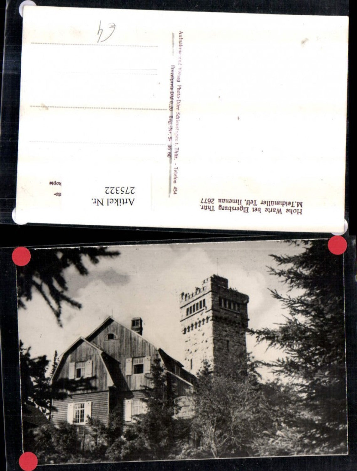 275322,Hohe Warte b. Elgersburg in Thüringen