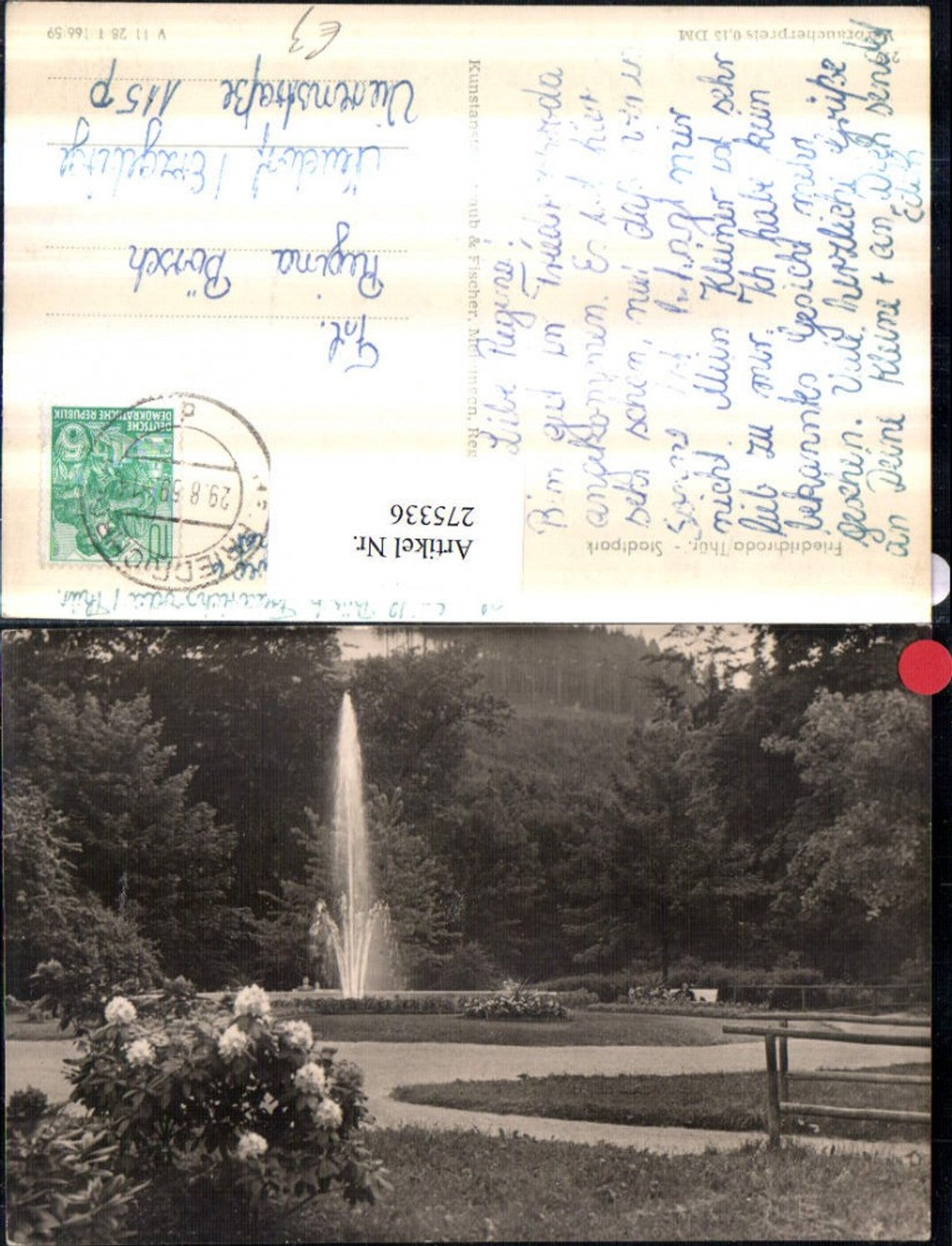 275336,Friedrichroda Stadtpark Park Springbrunnen
