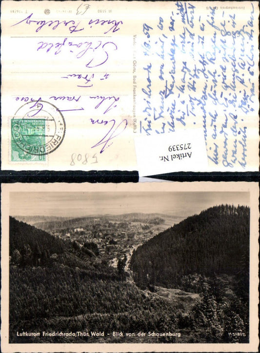 275339, Friedrichroda Total view from Schauenburg