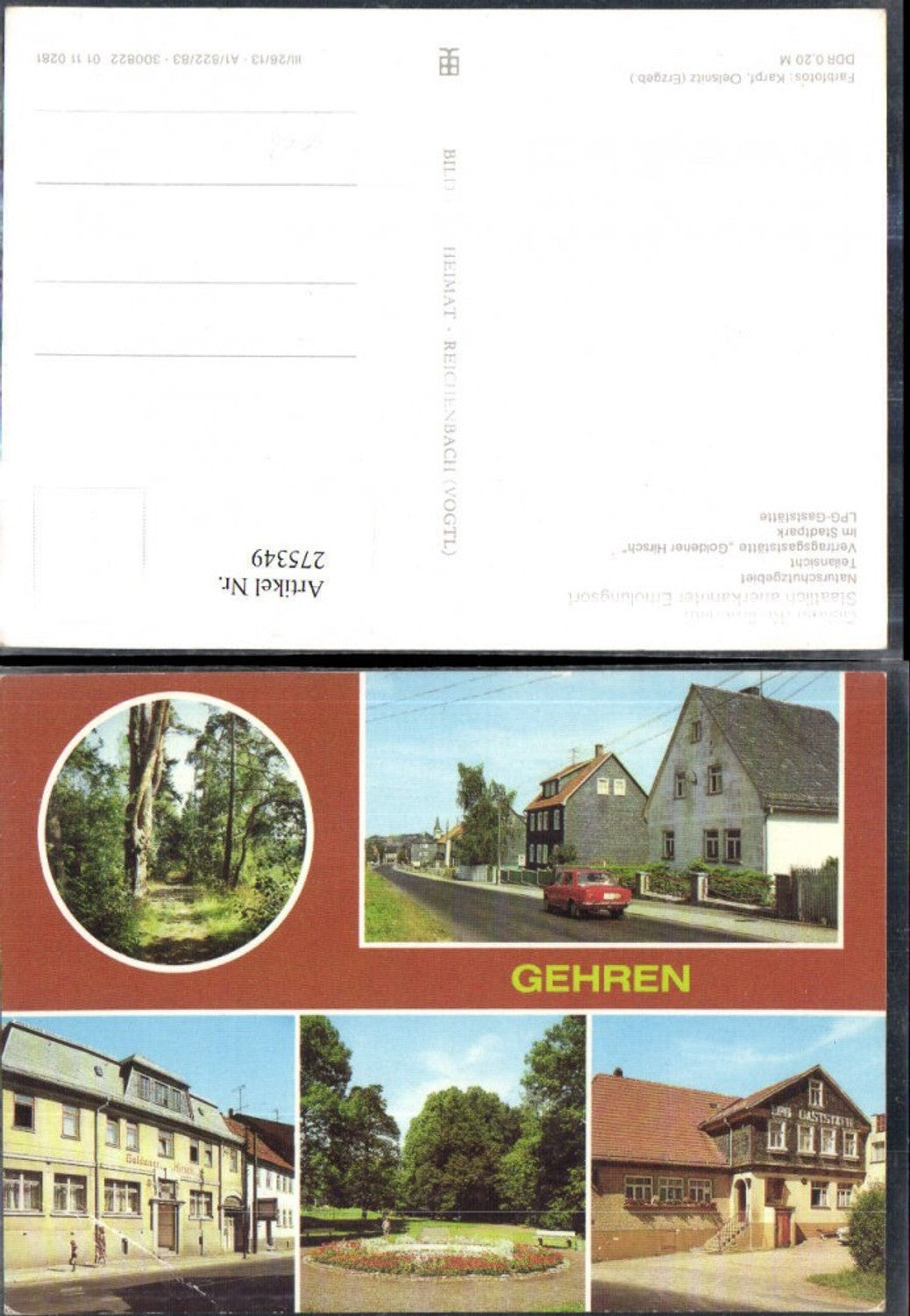 275349, Gehren Nature Reserve, Goldener Hirsch Restaurant, City Park, Multi-view map