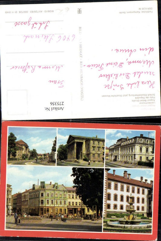 275356, Meiningen Theater Schloss Elisabethenburg August-Bebel-Straße Fountain Multi-view map