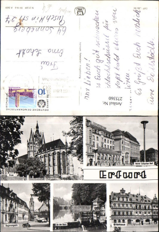 275360, Erfurt Hotel Erfurter-Hof Cathedral Church Guildhall Defense Street view Multi-view map