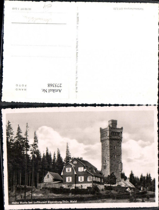 275368, Hohe Warte observation tower near Elgersburg
