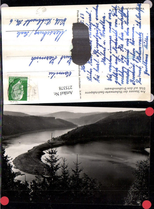 275378,Stausee See d. Hohenwarte-Saaletalsperre Blick auf d. Drachenschwanz