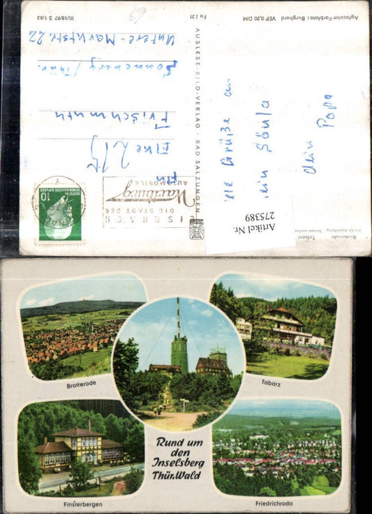 275389,Brotterode Friedrichroda Totale Tabarz Finsterbrgen Inselsberg Mehrbildkarte