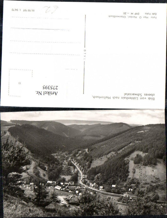 275395,Schwarzatal Blick von Lichtenhain nach Mellenbach Totale