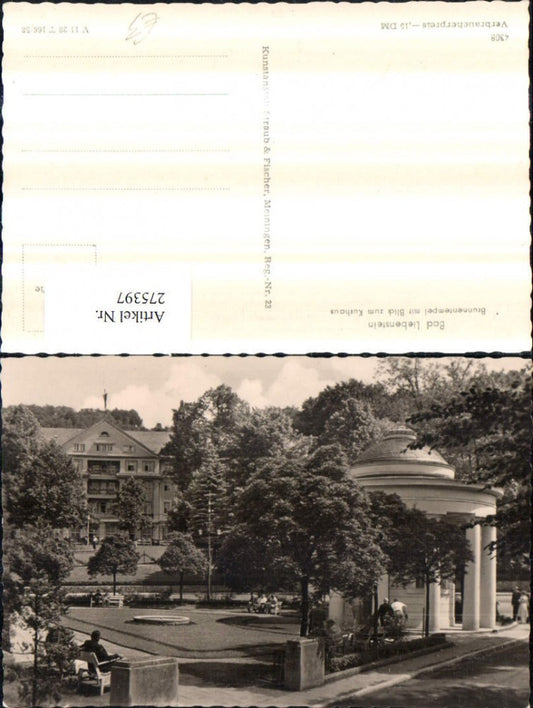 275397,Bad Liebenstein Brunnentempel m. Blick zum Kurhaus
