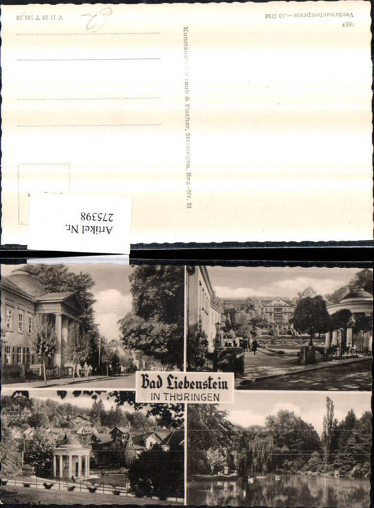 275398,Bad Liebenstein Kurhaus Tempel Teich Mehrbildkarte
