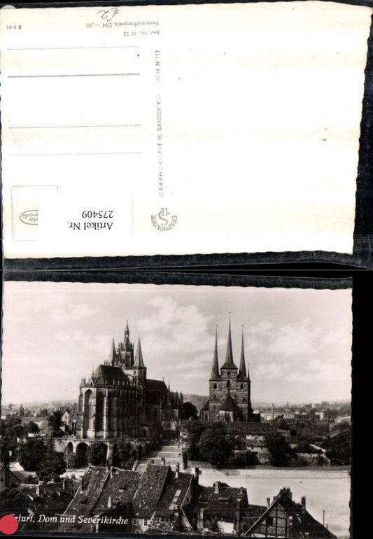275409, Erfurt Partial view of the Cathedral and St. Severus Church