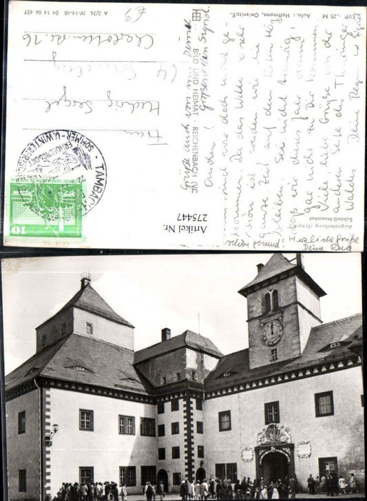 275447,Augustusburg im Erzgebirge Schloss Innenhof