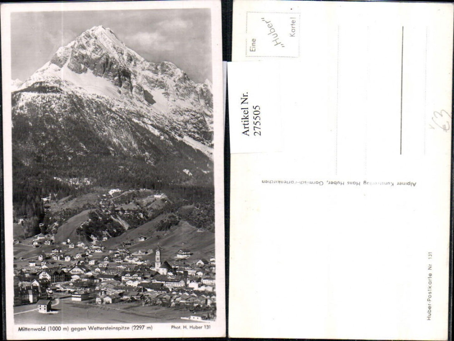 275505,Mittenwald Totale geg. Wetterspitze Bergkulisse pub Foto H. Huber 131
