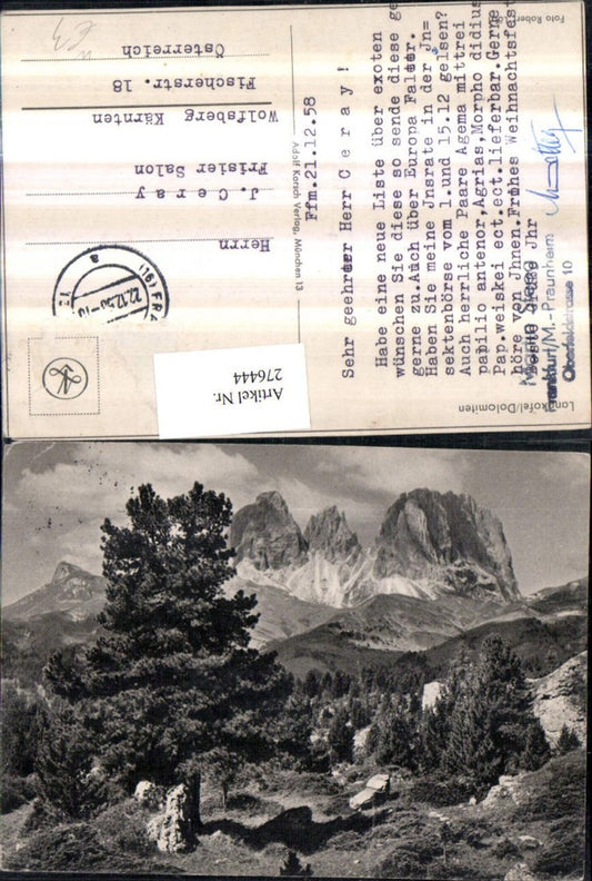 Alte Ansichtskarte – Old Postcard