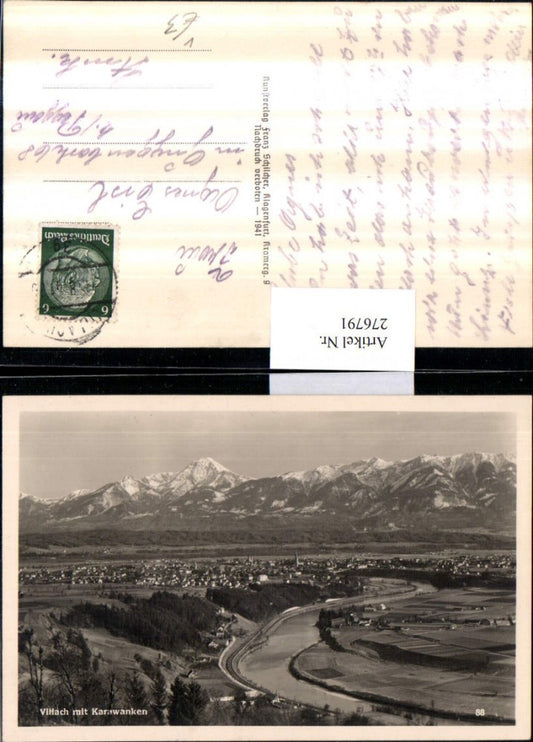 276791,Villach Totale m. Karawanken Bergkulisse pub Franz Schilcher 88