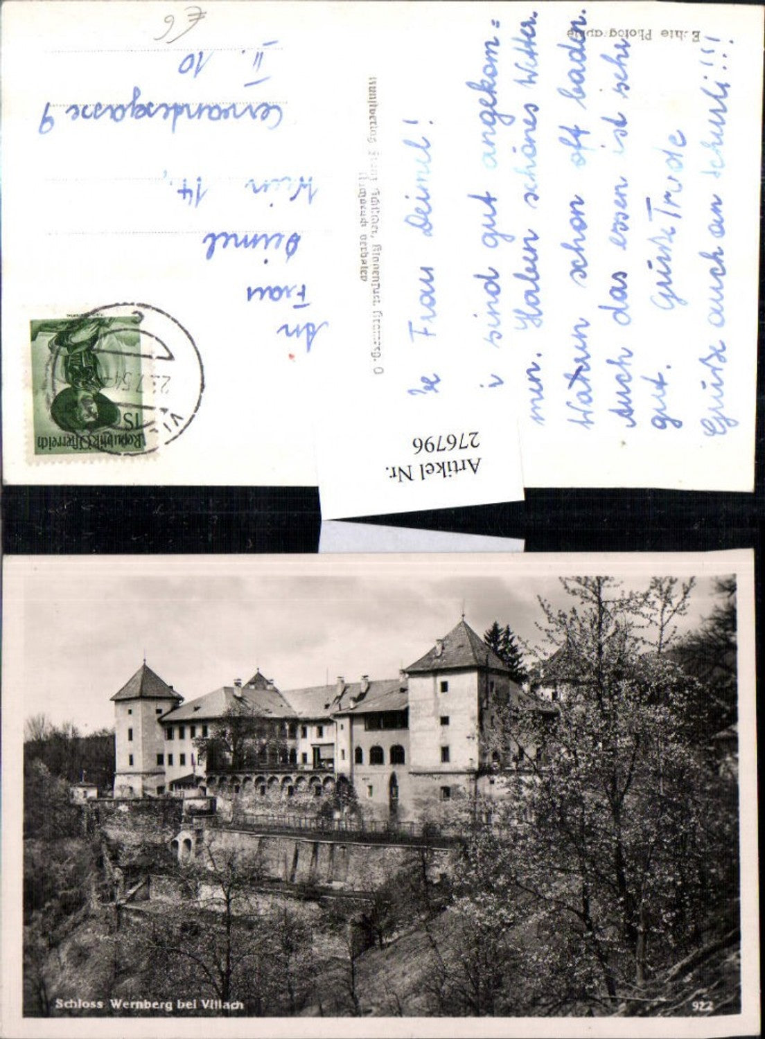 276796,Villach Schloss Wernberg pub Franz Schilcher 922